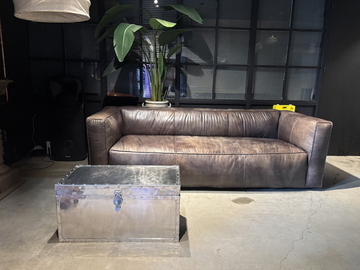 Industriële Leren Bank Timothy Oulton