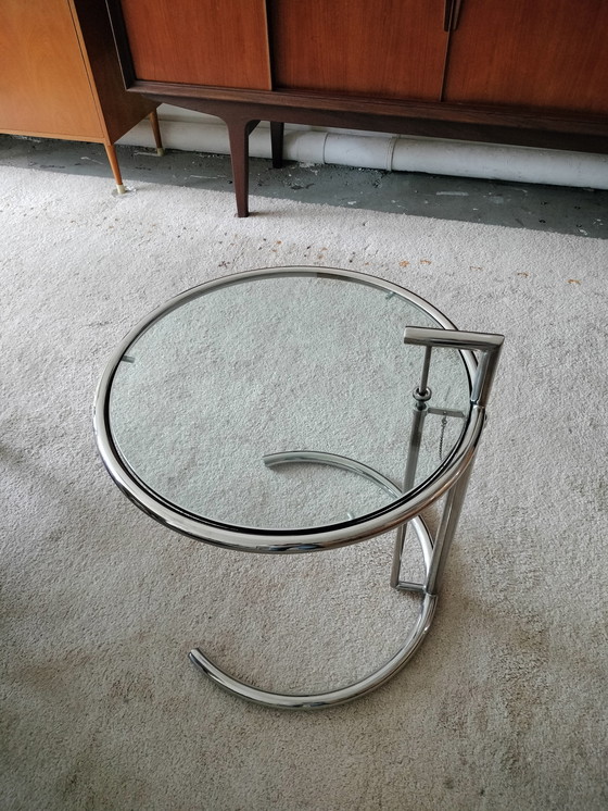 Image 1 of Table d'appoint chromée Eileen Gray style Classicon