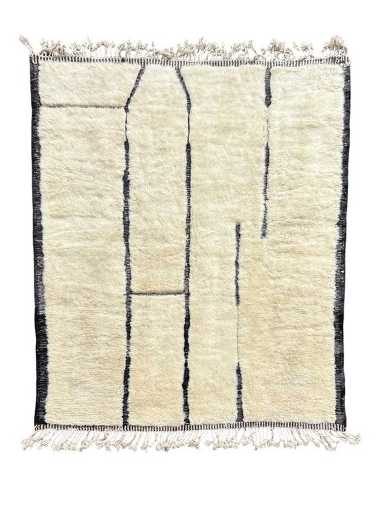 Moroccan Beni Ourain Wool Rug 200x250 Cm – Large Berber Rug – Handmade Berber Wool Rug – Rugs & carpets (photo 2 of 12)