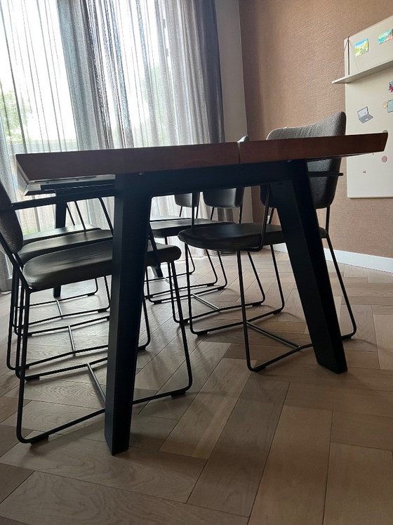 Qliv Side To Side Mesa de comedor 220x100 – Mesas de comedor, Wood, Metal (photo 3 of 5)