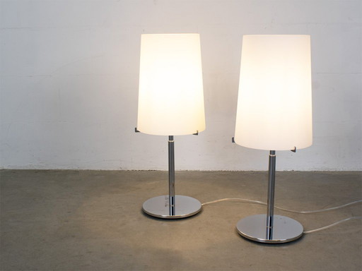 Lampada da tavolo Prandina Piccola dimmerabile 2x Sera T1 design Mario Mengotti