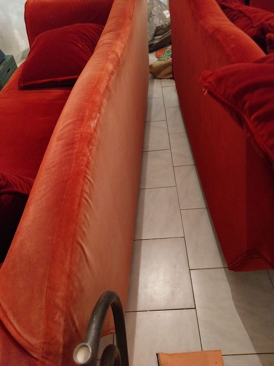 Set Zona Salotto Postmoderna BRETZ Gaudi Velluto Rosso (240cm & 207cm) (photo 4 of 5)