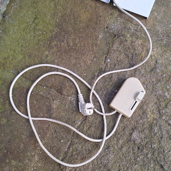 Image 1 of Relco halogeen vloerlamp van geperforeerd metaal uit de jaren 80