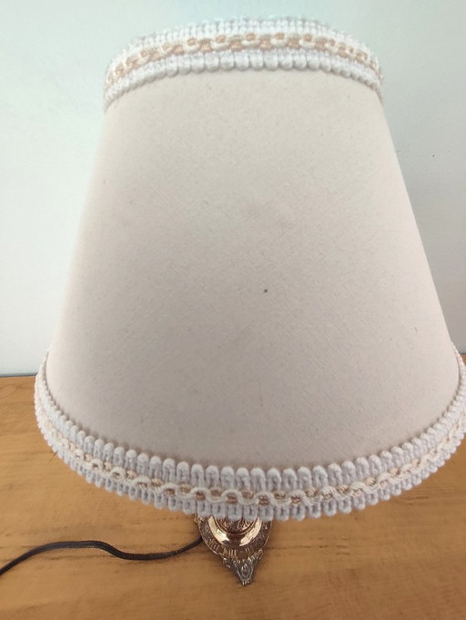 Lampe en laiton art nouveau