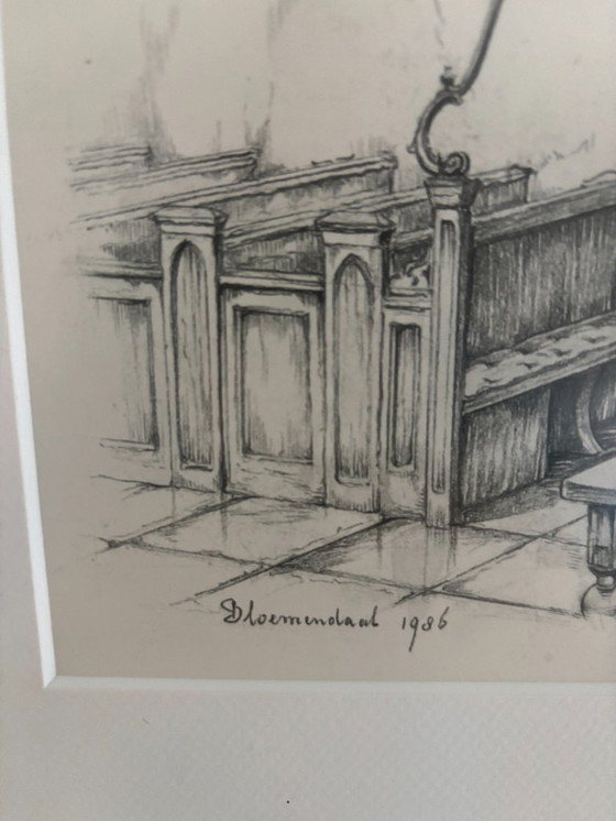 Image 1 of 1 x Zeichnung von Anton Pieck