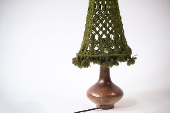 Image 1 of Vintage macramé table lamp