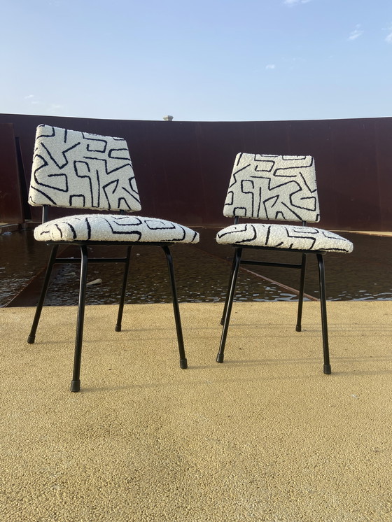 Image 1 of Paar gerestaureerde stoelen uit de jaren 50