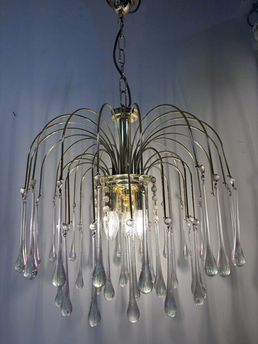 Hollywood Regency Teardrop Chandelier – Massive Belgium – kroonluchters, Glass