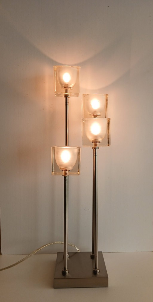 Lampe design - SeedDesign - ByWhatts - RVS - Glas