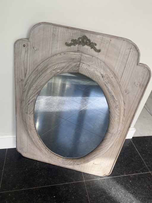 Landelijke, houten spiegel