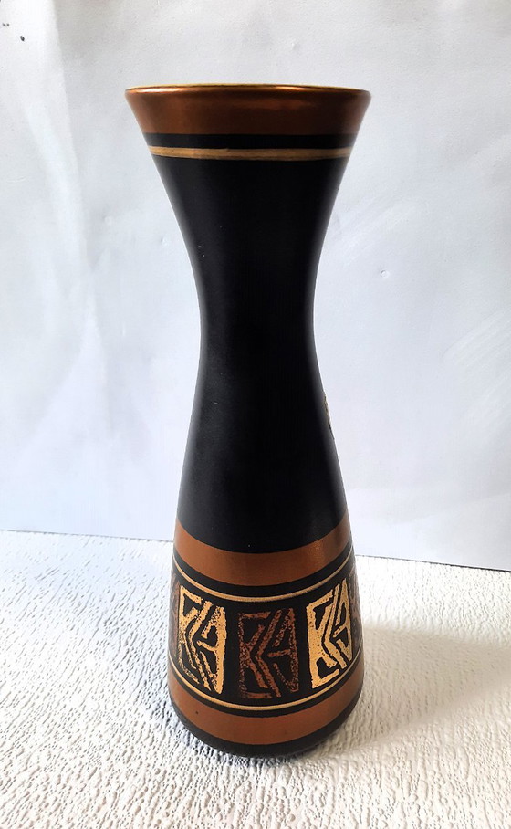 Image 1 of Vaso Dumler & Breiden - Modello 103.25 - Nero con rame e oro