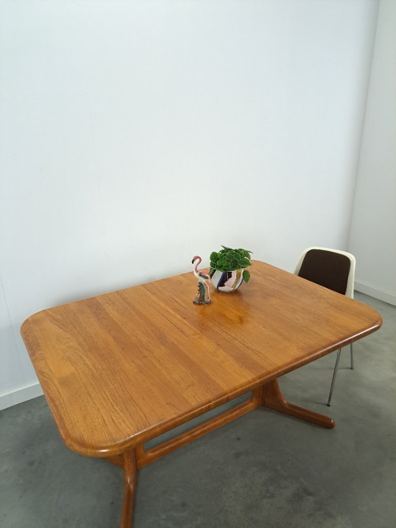 Image 1 of XL Table de salle à manger danoise en teck extensible