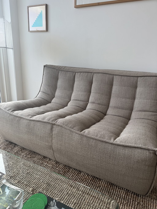 Ethnicraft N701 beige 2 seater sofa