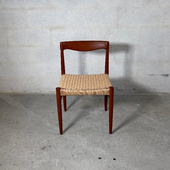 Image 1 of 4x Sillas de comedor H. W. Klein para Bramin - Teca Papercord