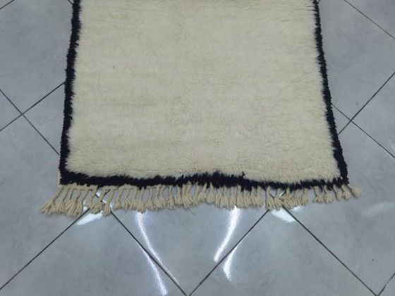 Image 1 of Tapis marocain blanc artisanal 250cmx150cm 
