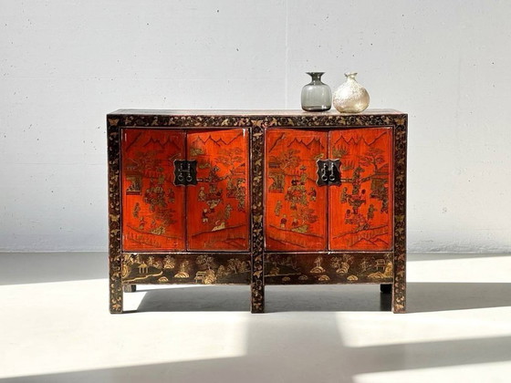 Image 1 of Cómoda de madera de olmo de la dinastía Qing, finales del siglo XIX