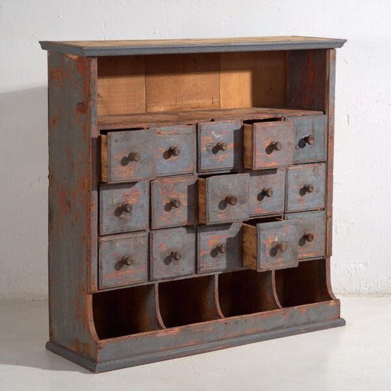 Antique office furniture (c.1930) #16 – Storage cabinet, Rustic (photo 5 of 10)