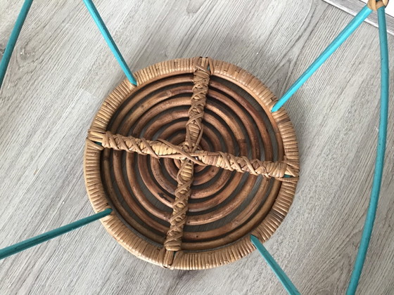 Sgabello vintage in rattan anni '50/'60 Rohé – Sgabelli, Metal (photo 3 of 8)