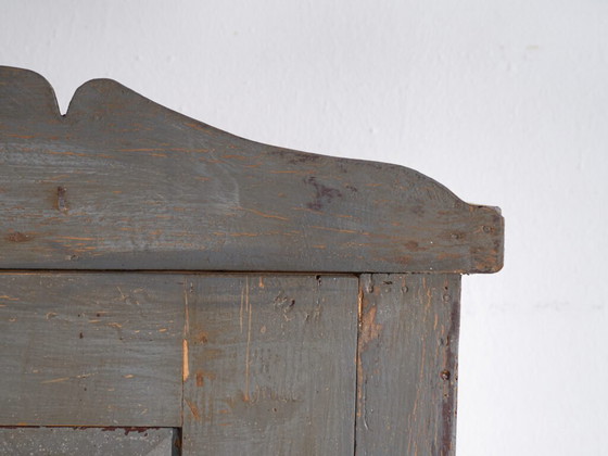 Rustic Painted Wooden Wardrobe, Central Europe, circa 1900–1920 (photo 40 of 40)