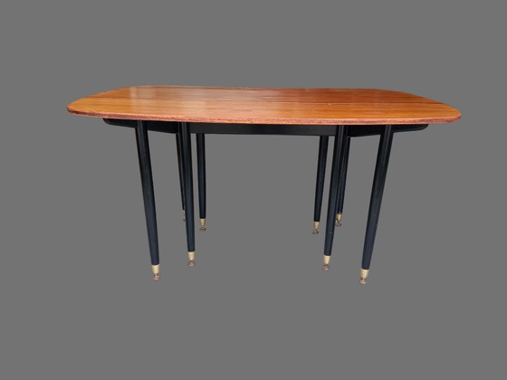 G-Plan Librenza Tola & Black Dining table – E. Gomme – 1950s/60s – G Plan, Wood (photo 2 of 5)