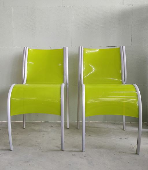 Ron Arad Voor Kartell '2 Plastic Fantastic Design Chairs".