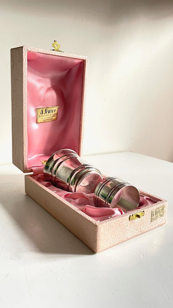 Image 1 of Silver-plated glass and napkin ring by UDNER