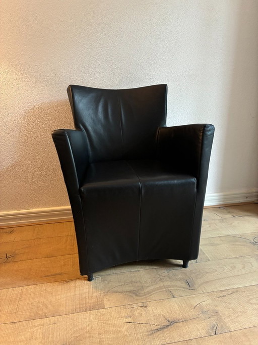 Ensemble de 3 fauteuils Montis – cuir noir – Leather (photo 2 of 13)