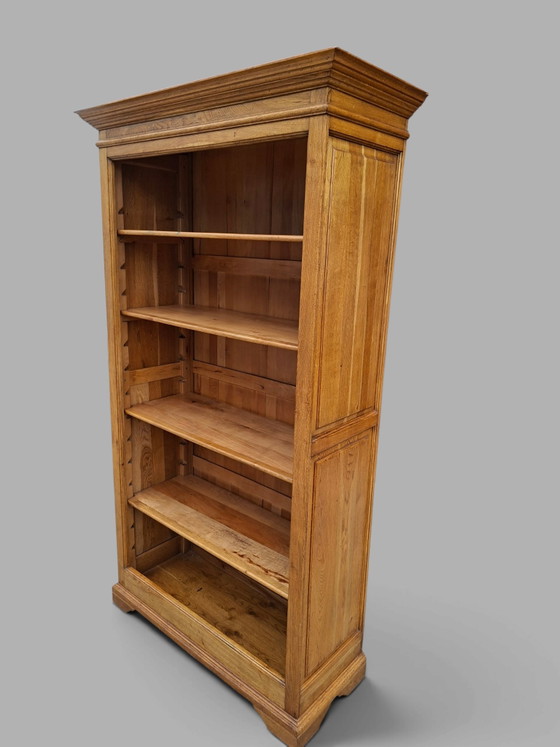 Bibliothèque ouverte classique avec étagères réglables, dimensions: 113x46cm et 201cm de haut. – Wood (photo 6 of 6)