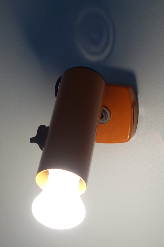 Image 1 of Targetti Orange Wandstrahler, 1970er Jahre