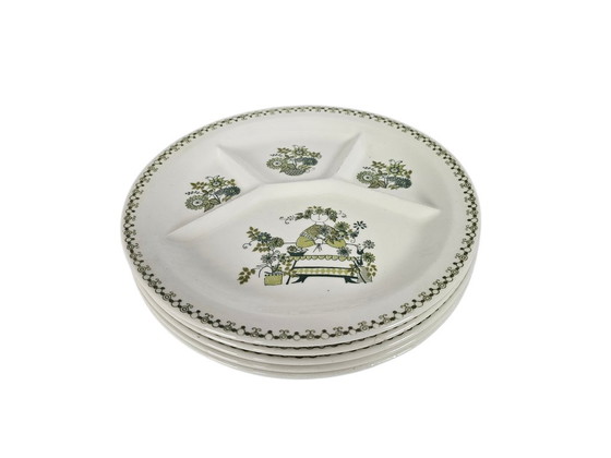 Image 1 of Figgjo Flint - Turi design - Market -  Fondue borden (6)  - Noorwegen - 1970's