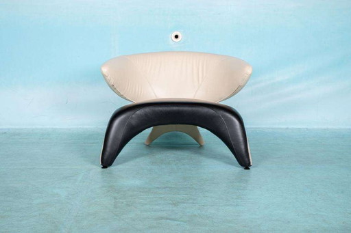 Space Age Wing Loveseat Roche Babois Sessel im zweifarbigen Design