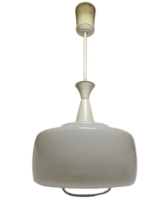 Lampe suspendue postmoderne, Allemagne, années 1960 – Suspensions, Glass, Metal (photo 3 of 9)