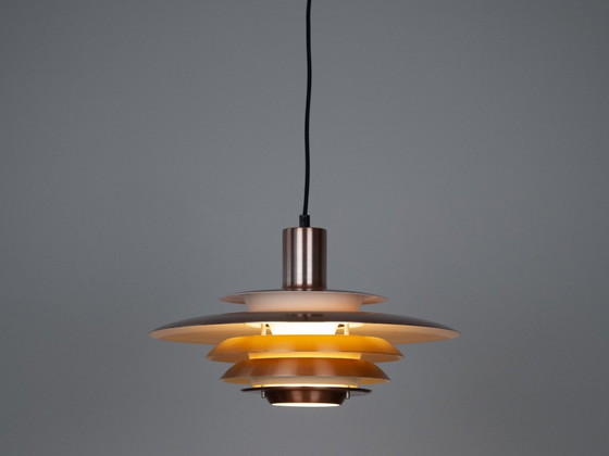 Image 1 of Danish vintage copper pendant lamp from 1980s