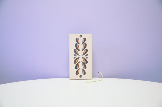 Bay Keramik ceramic wall decoration with abstract pattern, Creme (photo 5 of 5)