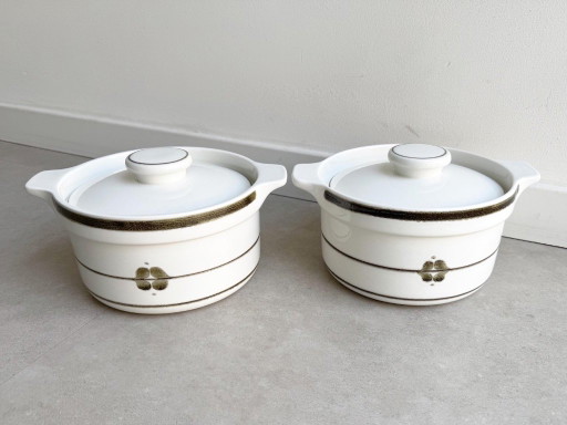 1 o 2 cuencos con tapa vintage Rorstrand Nordica - Carl Harry Stalhane – Rörstrand, tafelwaar, Ceramic (photo 2 of 6)