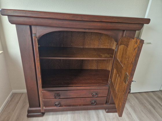 Klassieke Eikenhouten Broodkast – Mobili contenitori, Iron, Wood (photo 6 of 7)