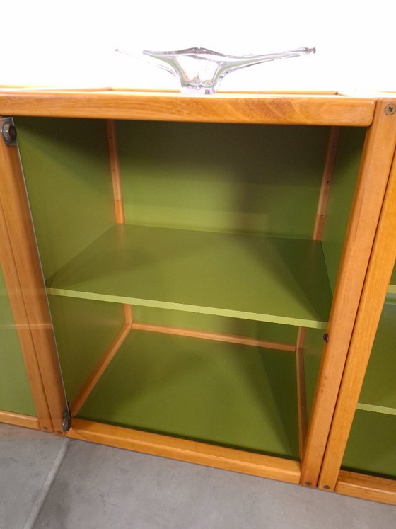 Design Flötotto Profilsystem Mobile modulare – 4 parti – Faggio verde, Mobile 1 – Credenze, Glass, Wood (photo 15 of 24)