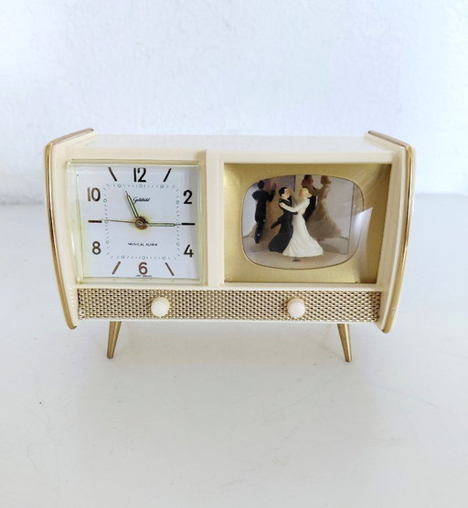 Goldbuhl/Richter KG fifties alarm clock with music box