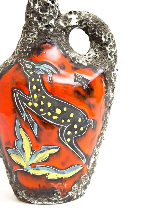 Image 1 of Vintage Vaas Pugi Fiorini Monaco Keramiek