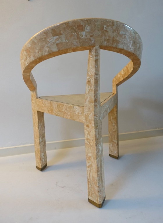 Image 1 of Conjunto de dos sillas Triancolori estilo Maitland Smith, década de 1970