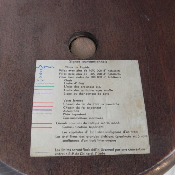 Image 1 of Rath Globe Made of Papier-Mache on Wooden Base, 1960s