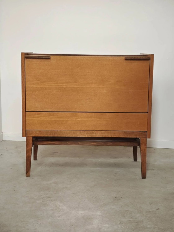 Deken kist of minibar Frantisek Mezulanik voor Up Zavody 60 – Barkrukken, Wood, Mid Century Modern (photo 30 of 30)