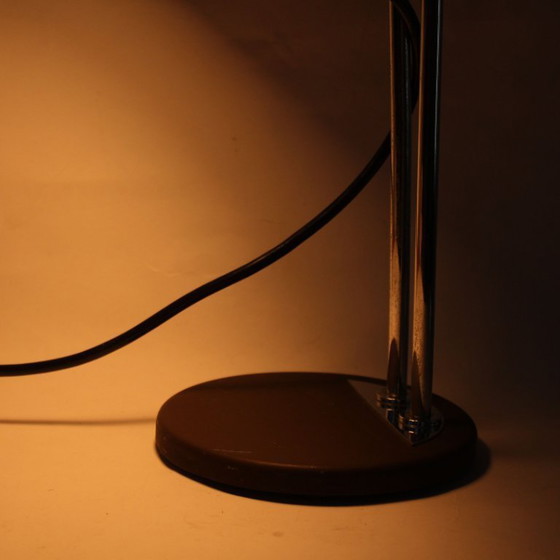 Image 1 of Vintage Mid-Century Eyeball Table Lamp with Chrome accents