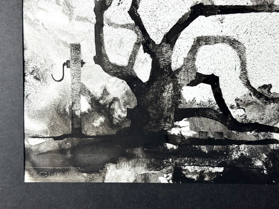 Image 1 of Eugène Eechaut (1928-2019) - Ink trees, diptych 1975, framed 