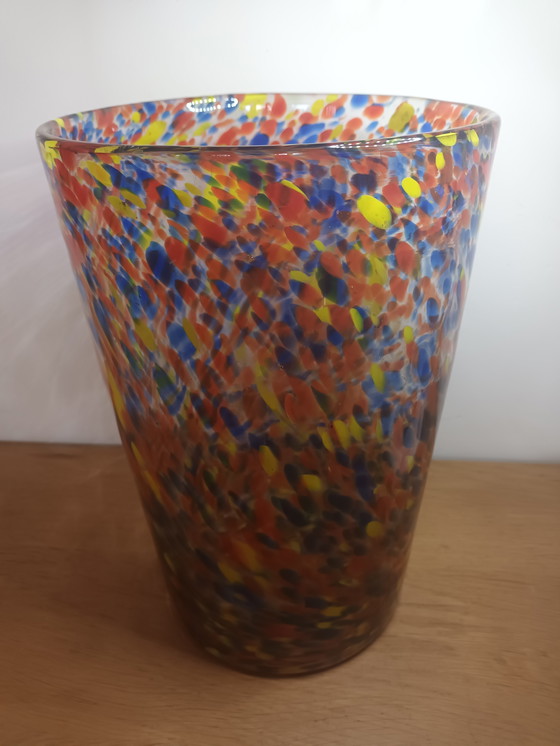 Image 1 of Large Murano "Millefiori" vase.