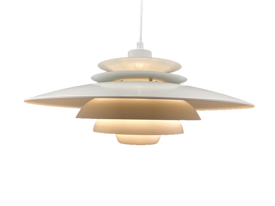 Image 1 of Large Vintage Scandinavian Hanging Lamp - Verona 1012-H - Kurt Wiborg - Jeka Metaltryk - 1980