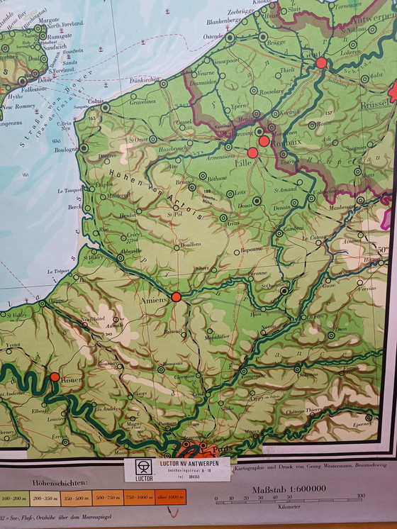 Image 1 of Mapa escolar antiguo: Islas Británicas