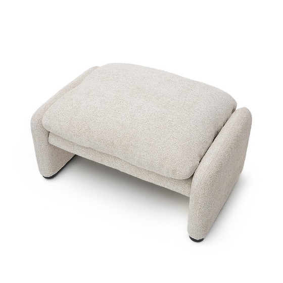 Image 1 of “Maralunga” armchair with pouf by Vico Magistretti for Cassina, 1970s