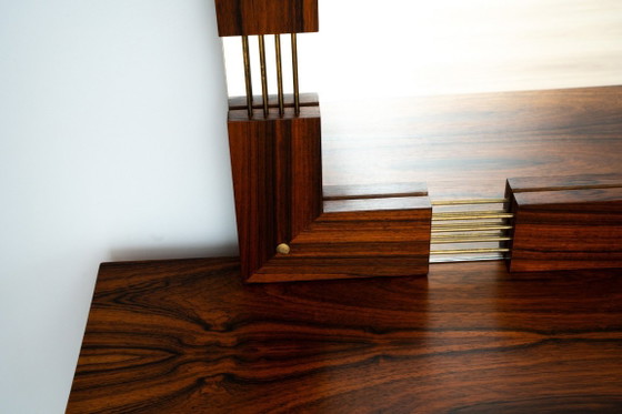 Zweedse spiegel uit het midden van de eeuw met make-upconsole – Ateljé Glas & Trä – Kaptafels, Wood (photo 7 of 11)