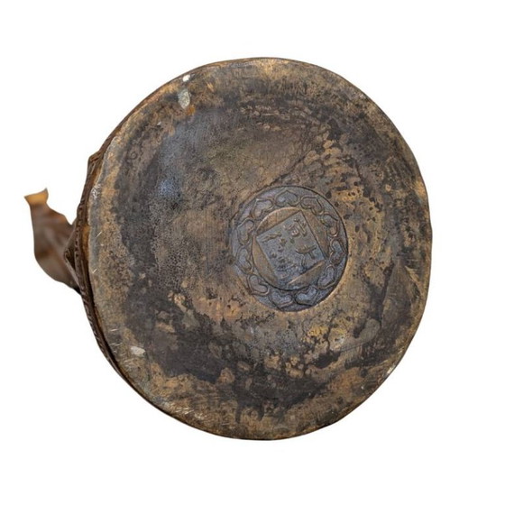Staande Chinese Vergulde Bronzen Boeddha – Abhaya Mudra – 130 – Beeldhouwkunst (photo 9 of 9)